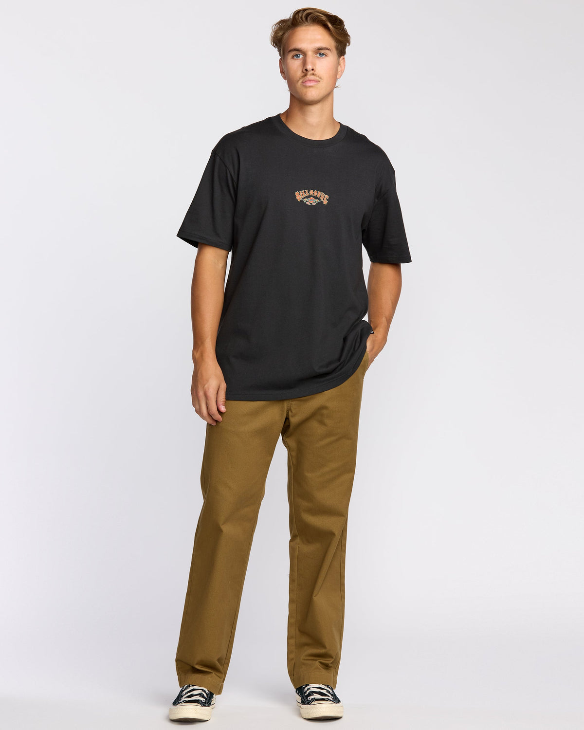 Rose Arch Regular Short Sleeve T-Shirt - Washed Black