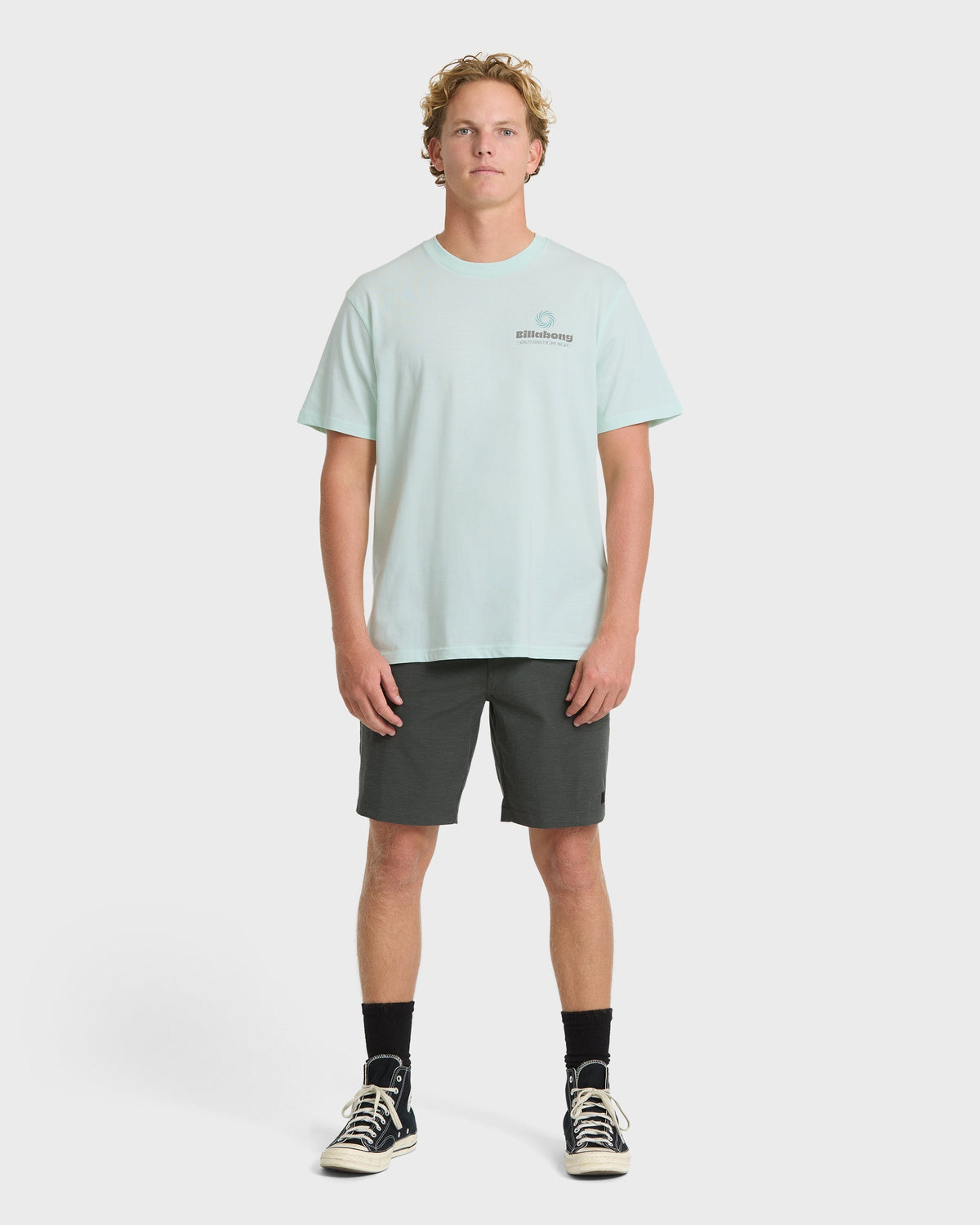 Single Fin Premium Short Sleeve T-Shirt - Sea Glass