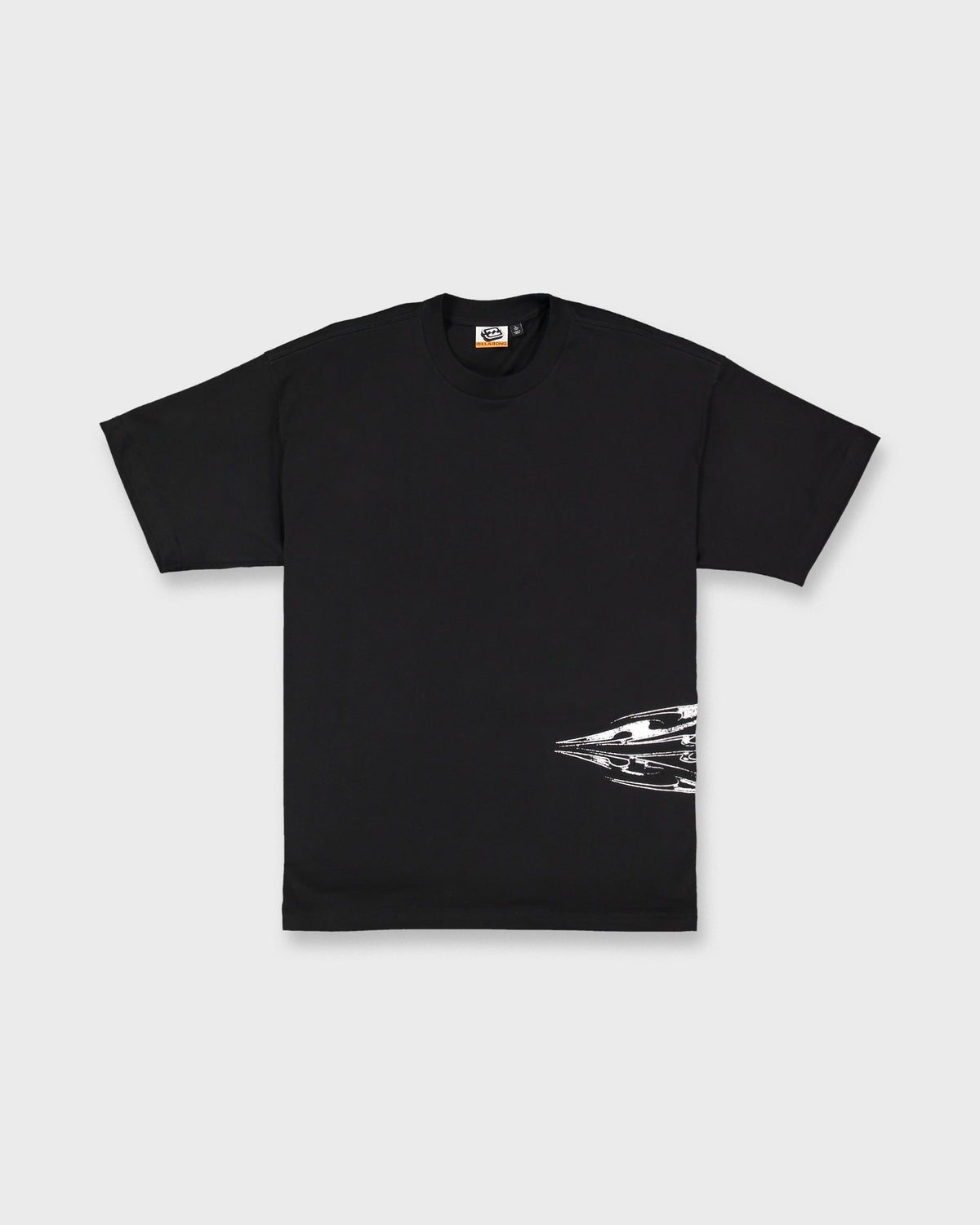 Chrome Diamond Short Sleeve Knit T-Shirt - Black